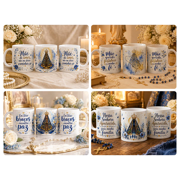29 Artes para Caneca Nossa Senhora Aparecida Arquivo em Jpg 1