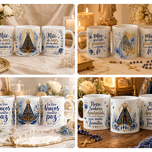 29 Artes para Caneca Nossa Senhora Aparecida Arquivo em Jpg