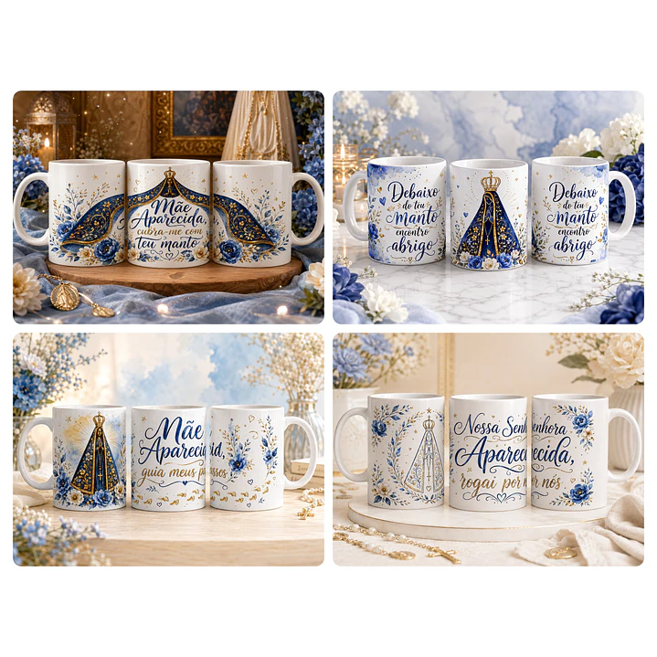 29 Artes para Caneca Nossa Senhora Aparecida Arquivo em Jpg 3