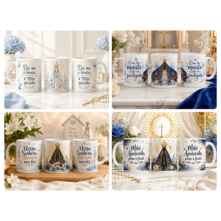 29 Artes para Caneca Nossa Senhora Aparecida Arquivo em Jpg 8