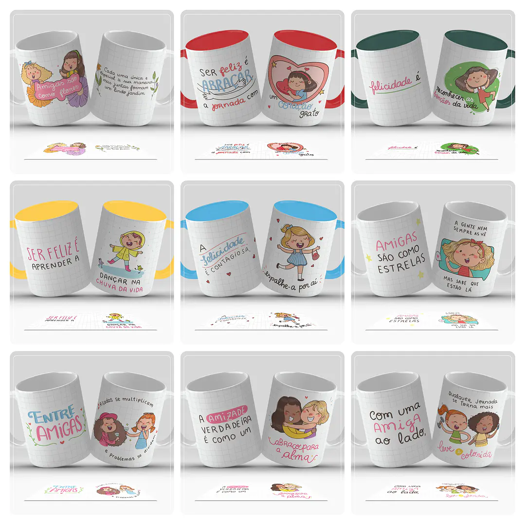 31 Artes para Caneca Humor Amizade e Motivacional Ilustrado Frases engraçadas Arquivo em Jpg 1