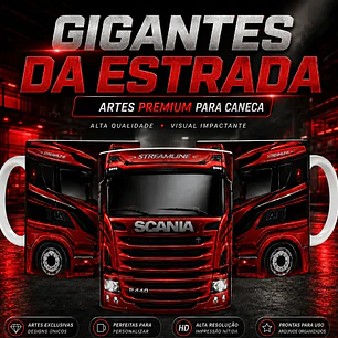 76 Artes para Canca Caminhão Gigantes da Estrada Arquivo em Jpg