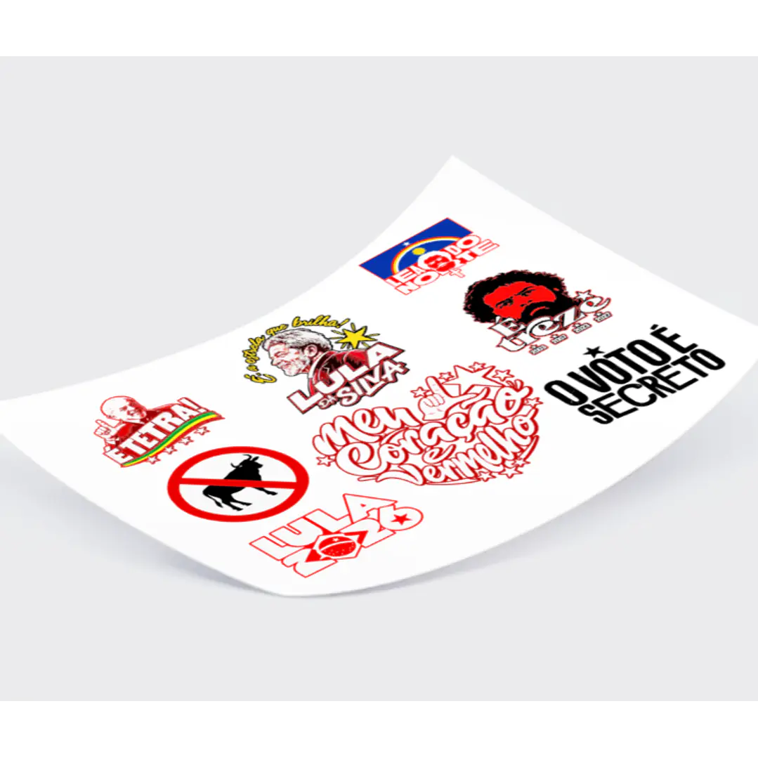 kit Digital Adesivos Lula Arquivos Vetor e Png Sem Fundo 2