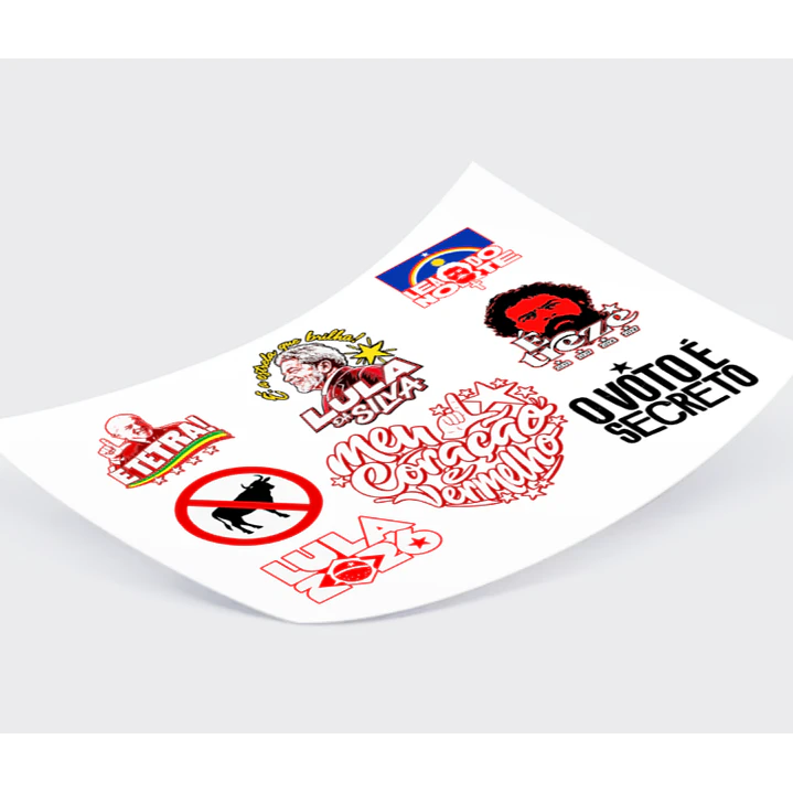 kit Digital Adesivos Lula Arquivos Vetor e Png Sem Fundo 2