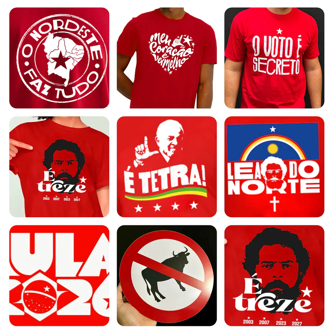kit Digital Adesivos Lula Arquivos Vetor e Png Sem Fundo 1