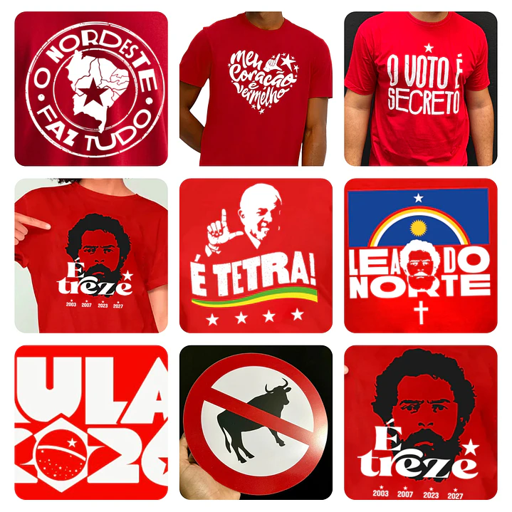 kit Digital Adesivos Lula Arquivos Vetor e Png Sem Fundo 1
