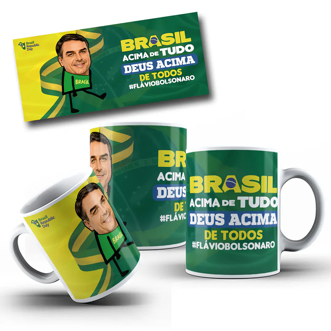 10 Artes para Caneca Flávio Bolsonaro Arquivos Png  2