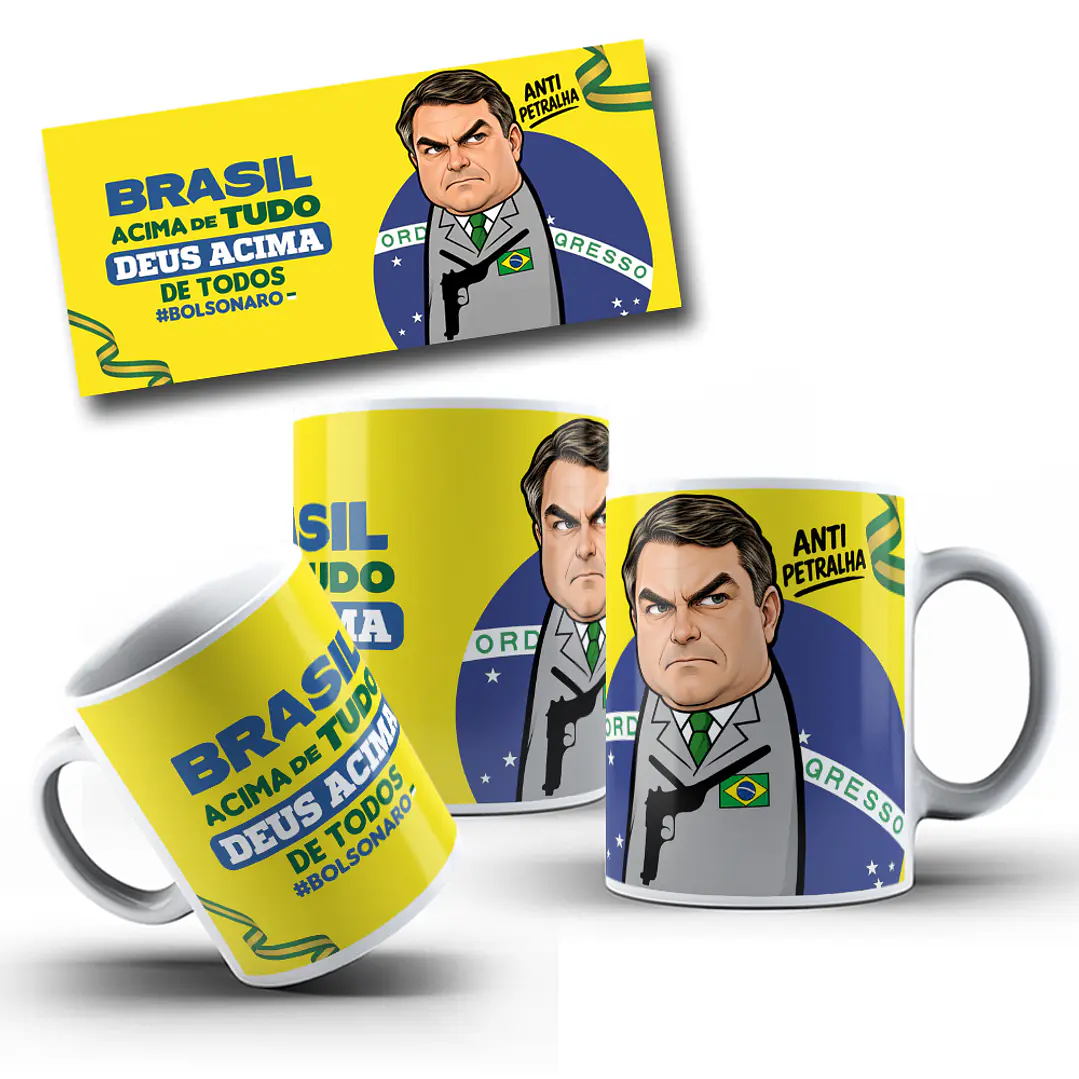 10 Artes para Caneca Flávio Bolsonaro Arquivos Png  10