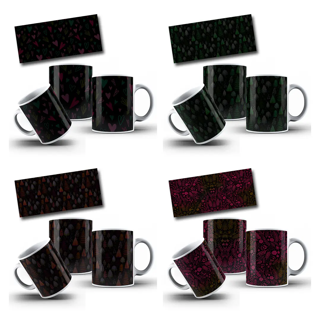 32 Artes para Caneca Chapada para Canecas com Erros de Impressão Arquivo em Png 2