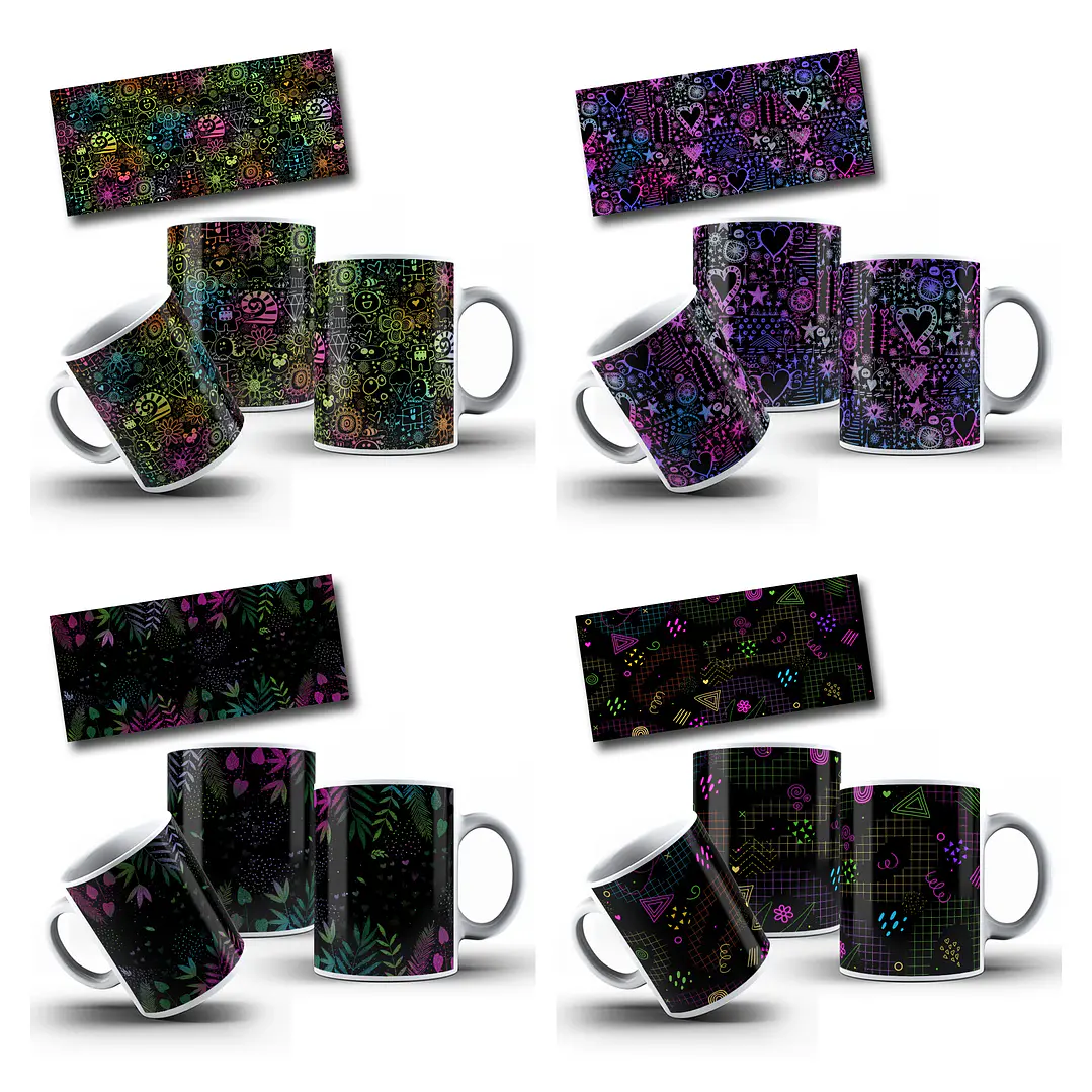 32 Artes para Caneca Chapada para Canecas com Erros de Impressão Arquivo em Png 5