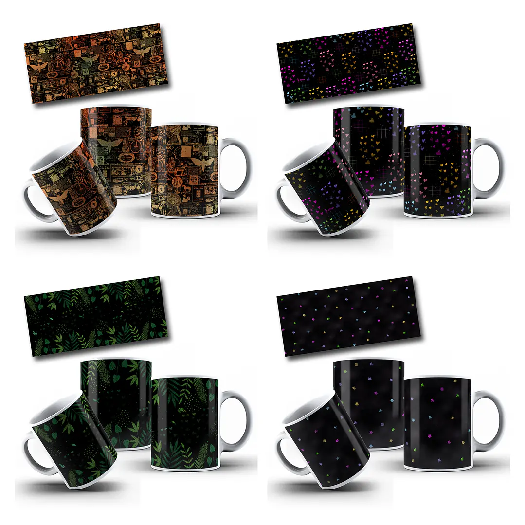 32 Artes para Caneca Chapada para Canecas com Erros de Impressão Arquivo em Png 6