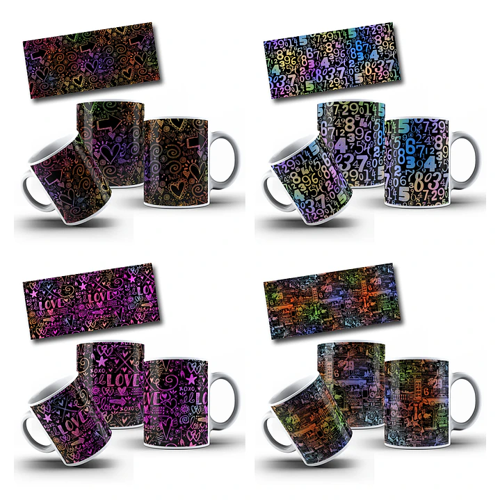 32 Artes para Caneca Chapada para Canecas com Erros de Impressão Arquivo em Png 7