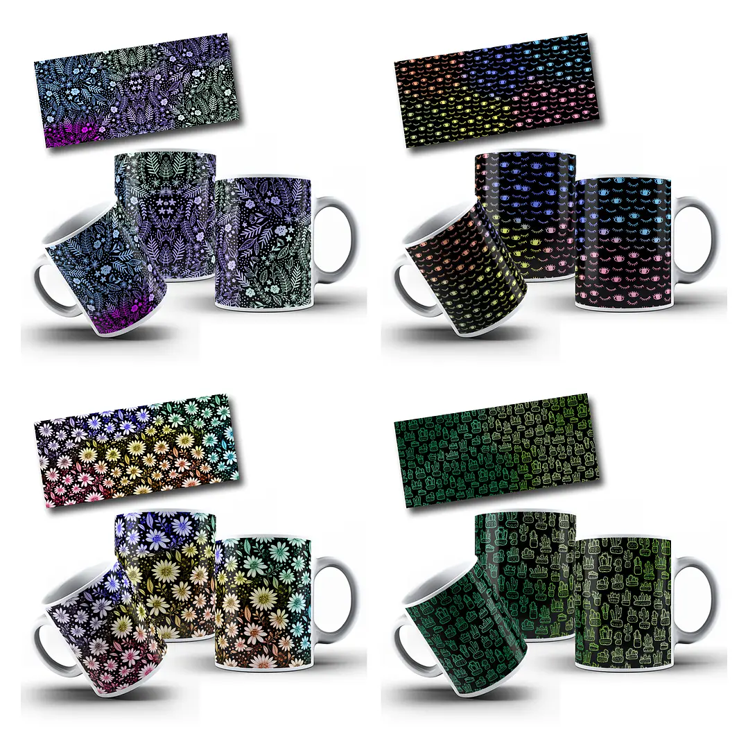 32 Artes para Caneca Chapada para Canecas com Erros de Impressão Arquivo em Png 8