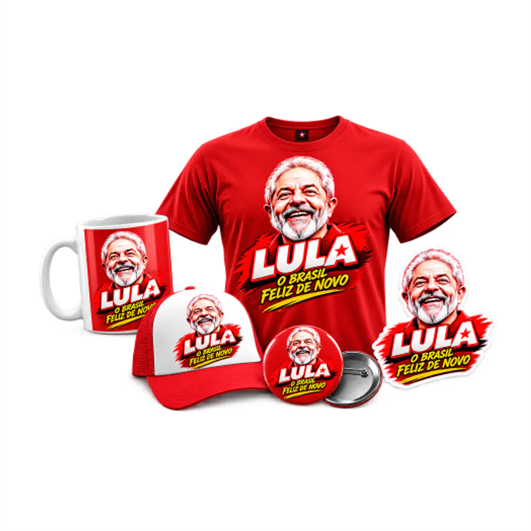 Kit Digital Lula O Brasil Feliz de Novo Arquivos Png e Pdf  1