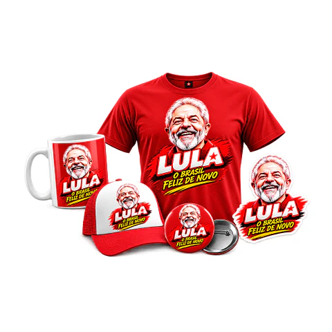 Kit Digital Lula O Brasil Feliz de Novo Arquivos Png e Pdf 