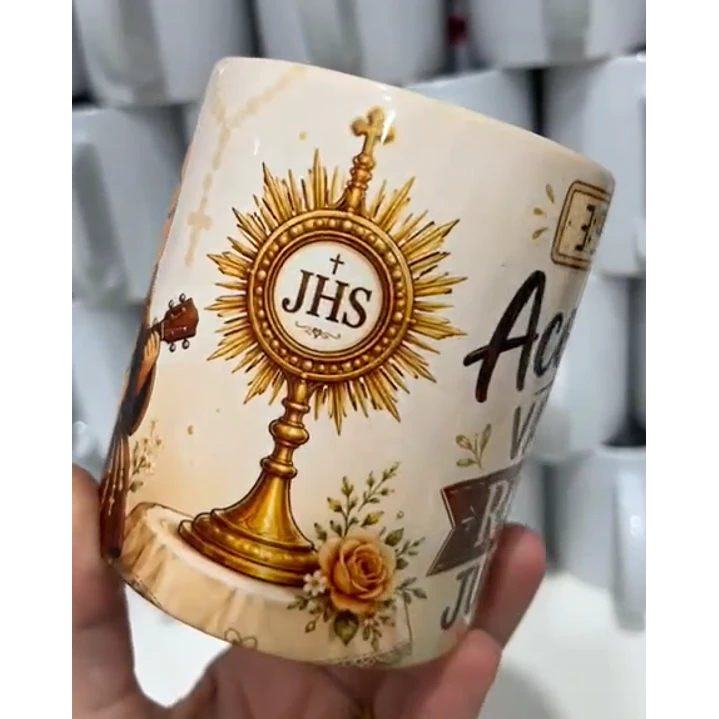 2 Artes para Caneca Frei em Orações Acorda Vamos rezar junto Arquivo em Png 2