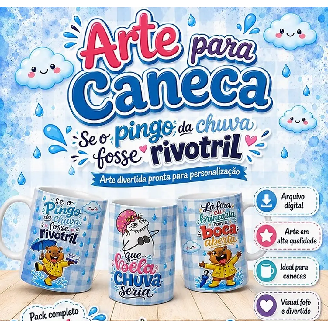 3 Artes para Caneca Rivotril Arquivo em Jpg 1