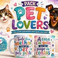 20 Artes para Caneca Cachorros Pets Lovers Arquivo em Jpg  - Thumbnail 1
