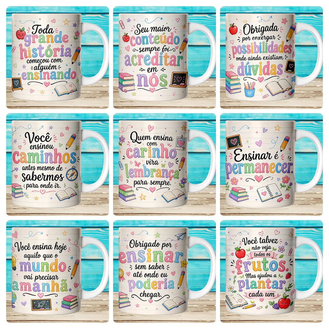 59 Artes para Caneca Dia dos Professores Afeto Arquivo em Jpg  2