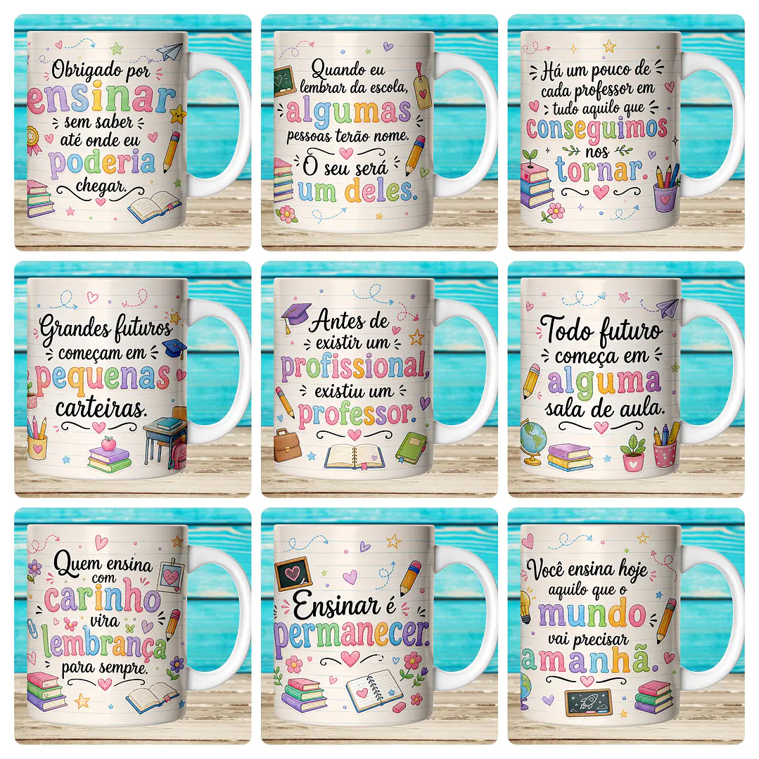 59 Artes para Caneca Dia dos Professores Afeto Arquivo em Jpg  3