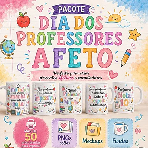 59 Artes para Caneca Dia dos Professores Afeto Arquivo em Jpg 