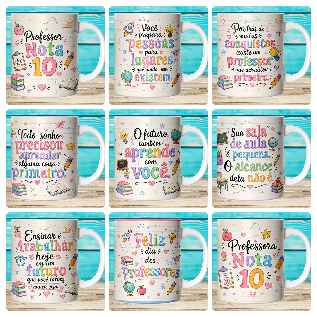59 Artes para Caneca Dia dos Professores Afeto Arquivo em Jpg  4