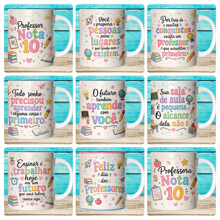 59 Artes para Caneca Dia dos Professores Afeto Arquivo em Jpg  4