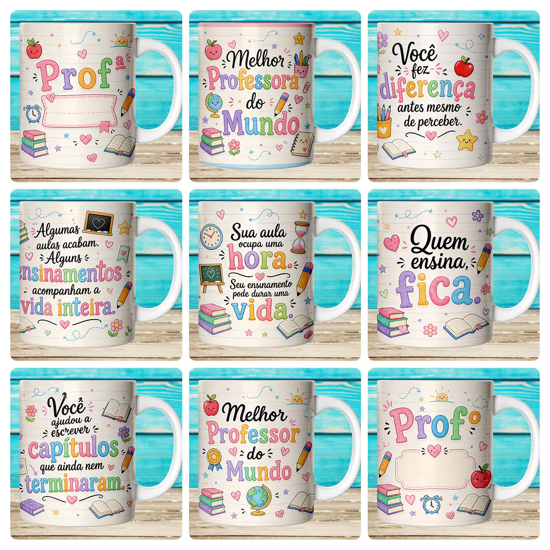 59 Artes para Caneca Dia dos Professores Afeto Arquivo em Jpg  5