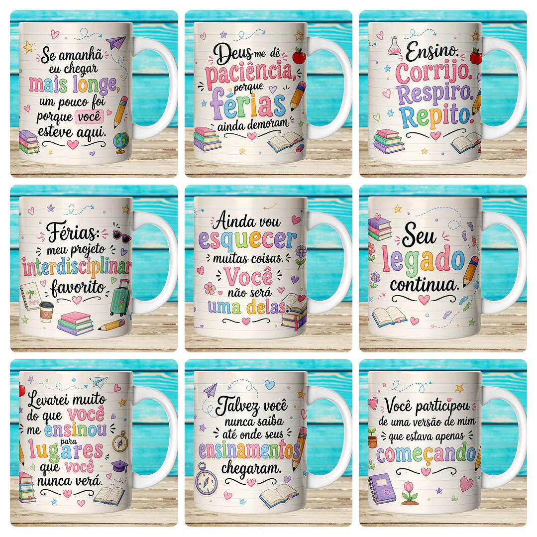 59 Artes para Caneca Dia dos Professores Afeto Arquivo em Jpg  7