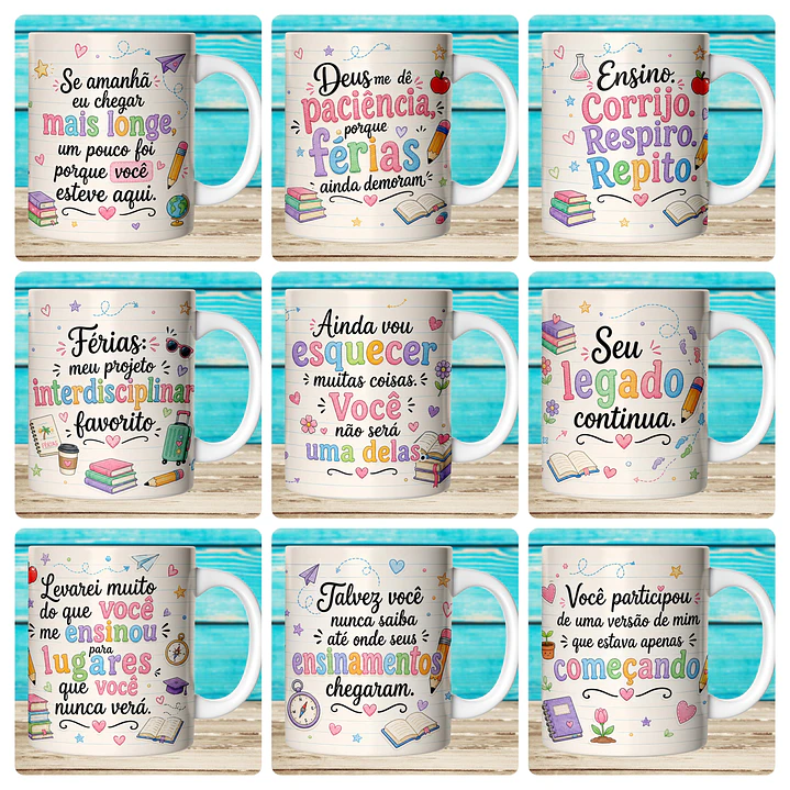 59 Artes para Caneca Dia dos Professores Afeto Arquivo em Jpg  7