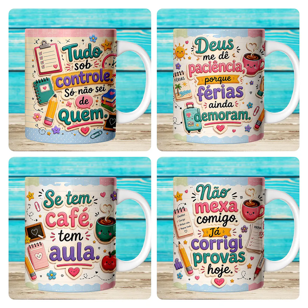 59 Artes para Caneca Dia dos Professores Divertido Arquivo em Jpg 2