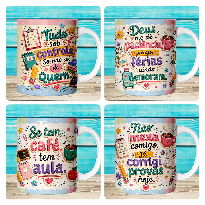 59 Artes para Caneca Dia dos Professores Divertido Arquivo em Jpg 2