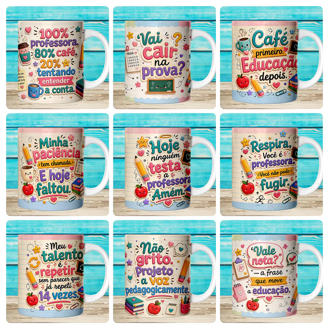 59 Artes para Caneca Dia dos Professores Divertido Arquivo em Jpg 3