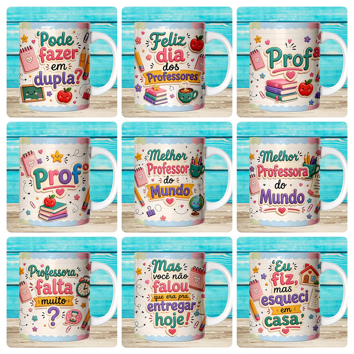 59 Artes para Caneca Dia dos Professores Divertido Arquivo em Jpg 7