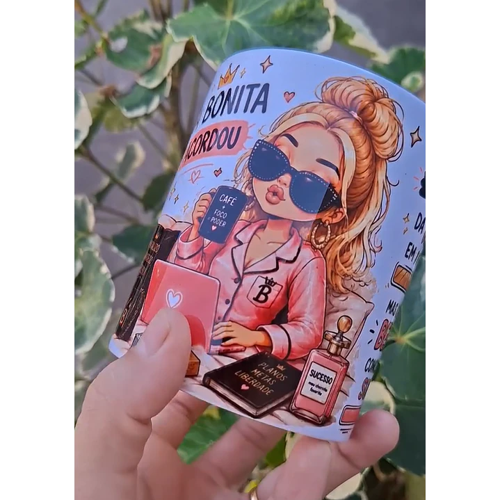 Arte para Caneca E para o Desespero das feias a bonita acordou Arquivo Png 2