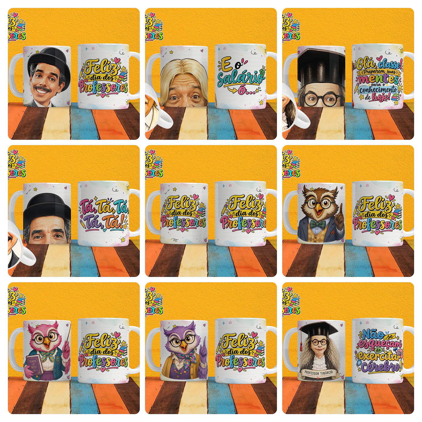 17 Artes para Caneca Dia dos Professores Bocão Arquivo em Jpg 1