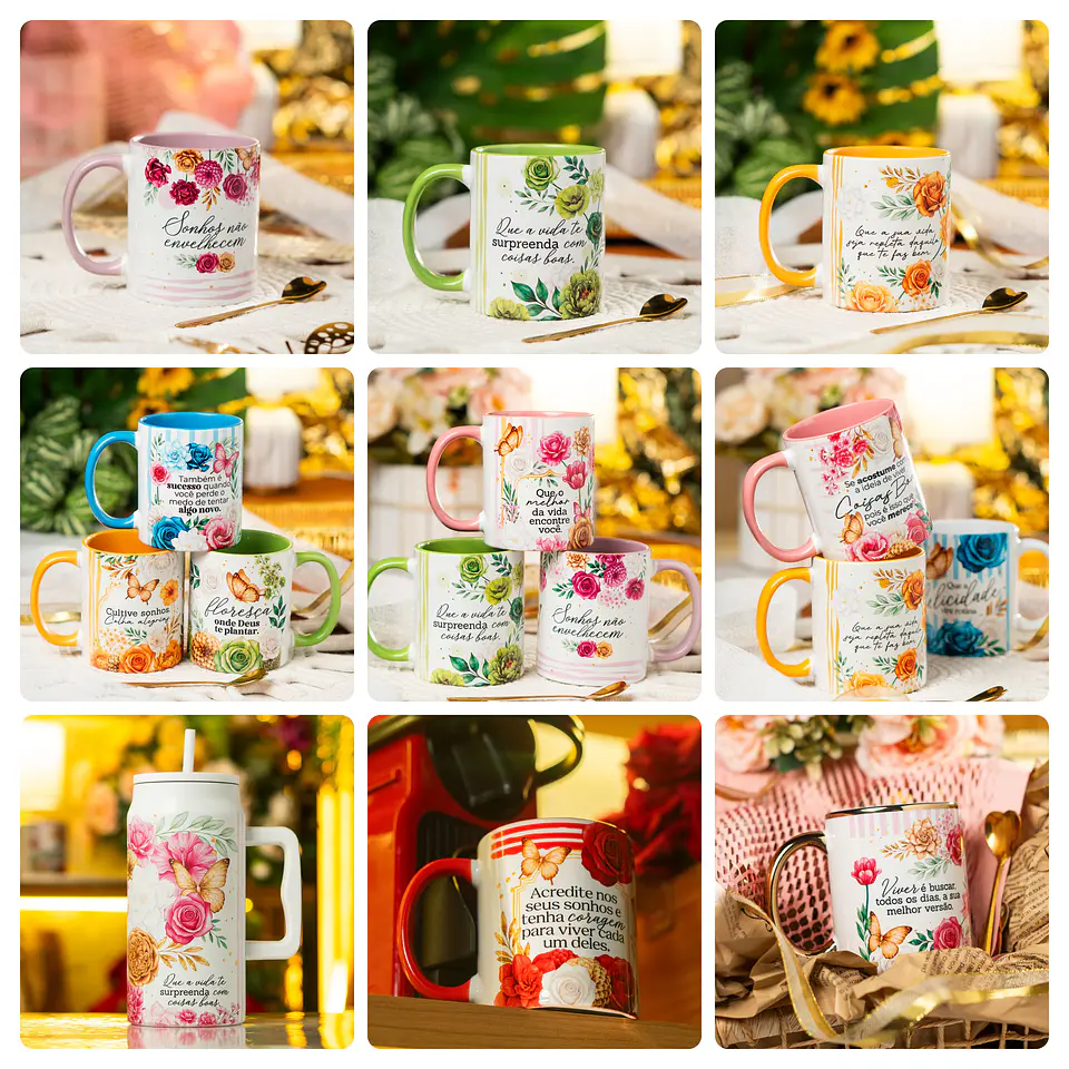 24 Artes para Caneca, Azulejo e Squeezes Para Presentear Arquivo em Png  3