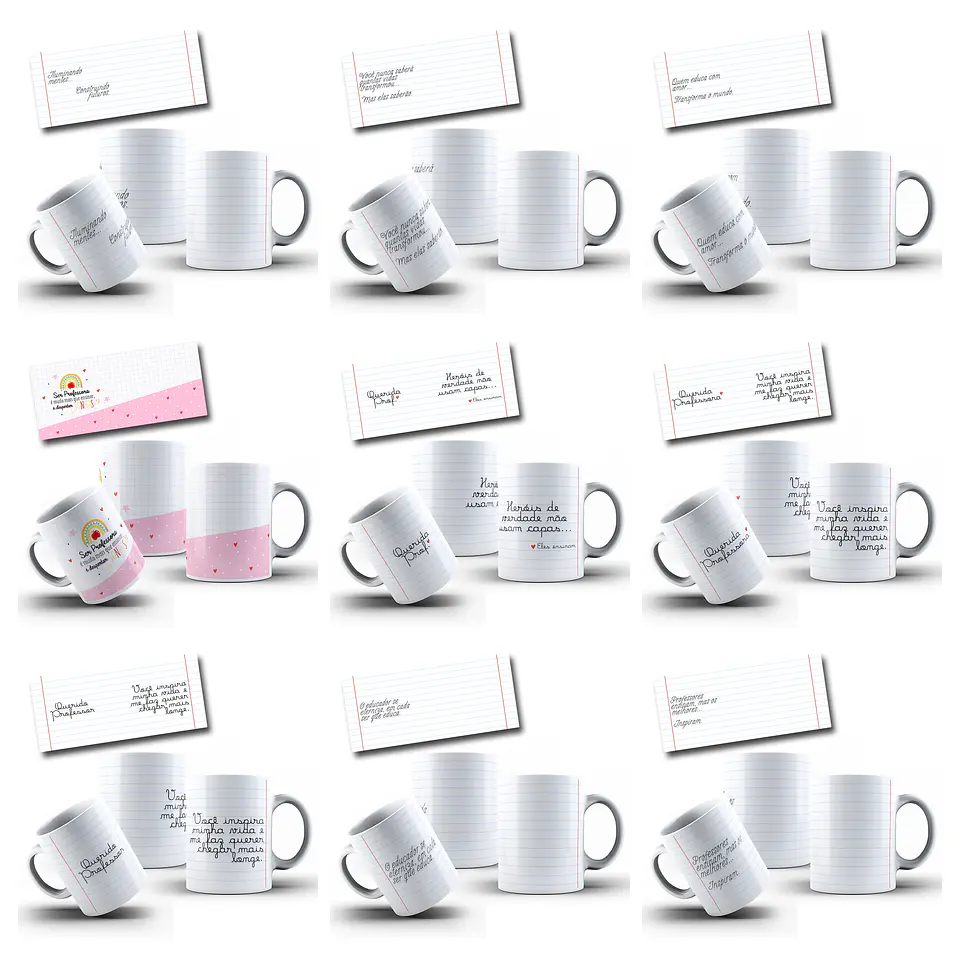 27 Artes para Caneca e Ecobag Nescessaire Dia Dos Professors Arquivo em Jpg 5