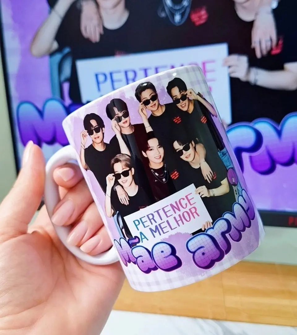 Arte para Caneca Bts Mãe army Arquivo Png  1