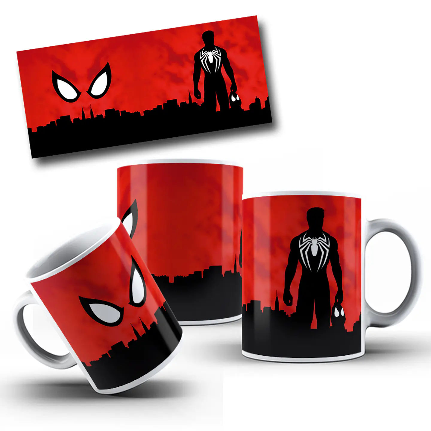 Arte para Caneca Homem Aranha Arquivo Png 1