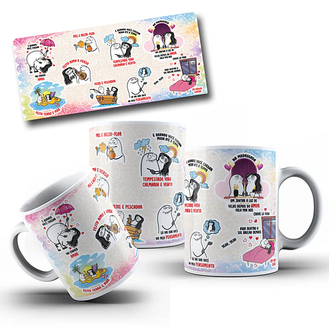 Arte para Caneca Quando você chegar vai chover amor - Musica Zezé de Camargo Arquivo Png