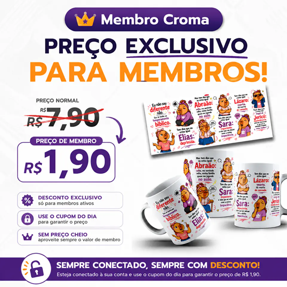Kako Croma 6 Meses – Artes Virais por R$ 1,90 2