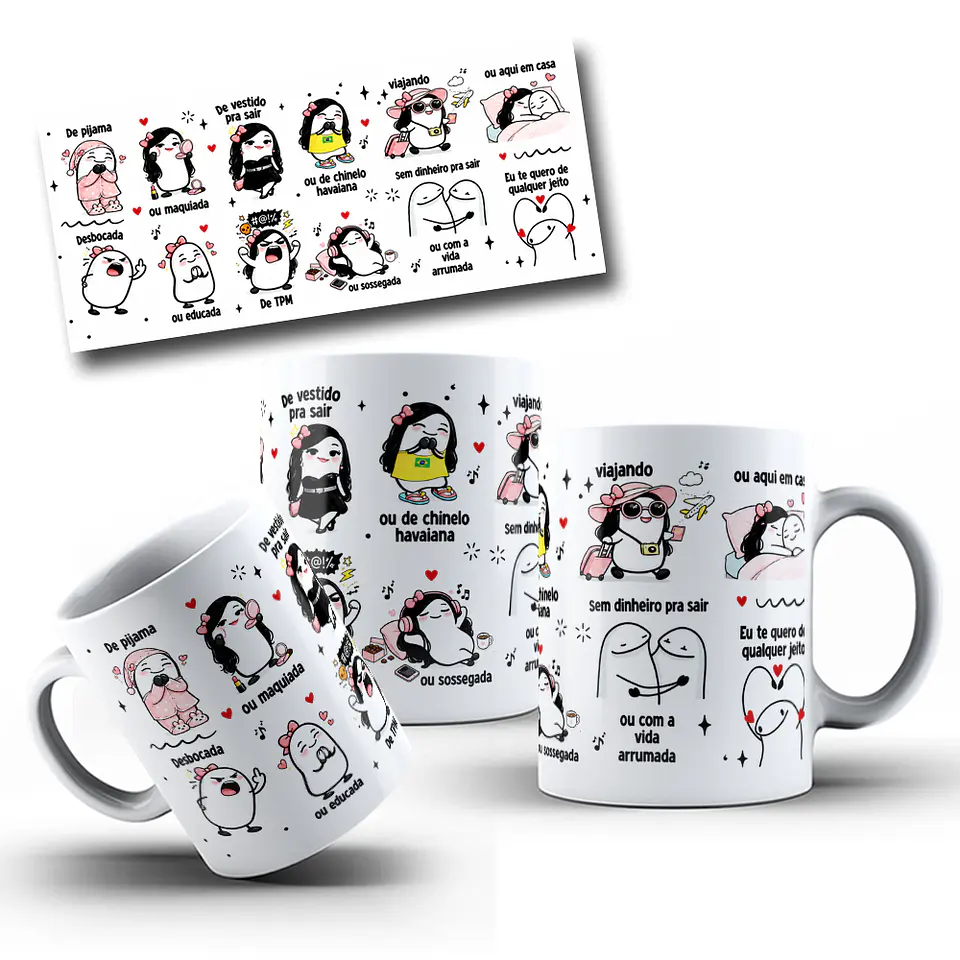 Arte para Caneca Flork De pijama ou maquiada, desbocada ou educada - Musica Vem Pra Minha Vida Henrique & Juliano Arquivo Png 1