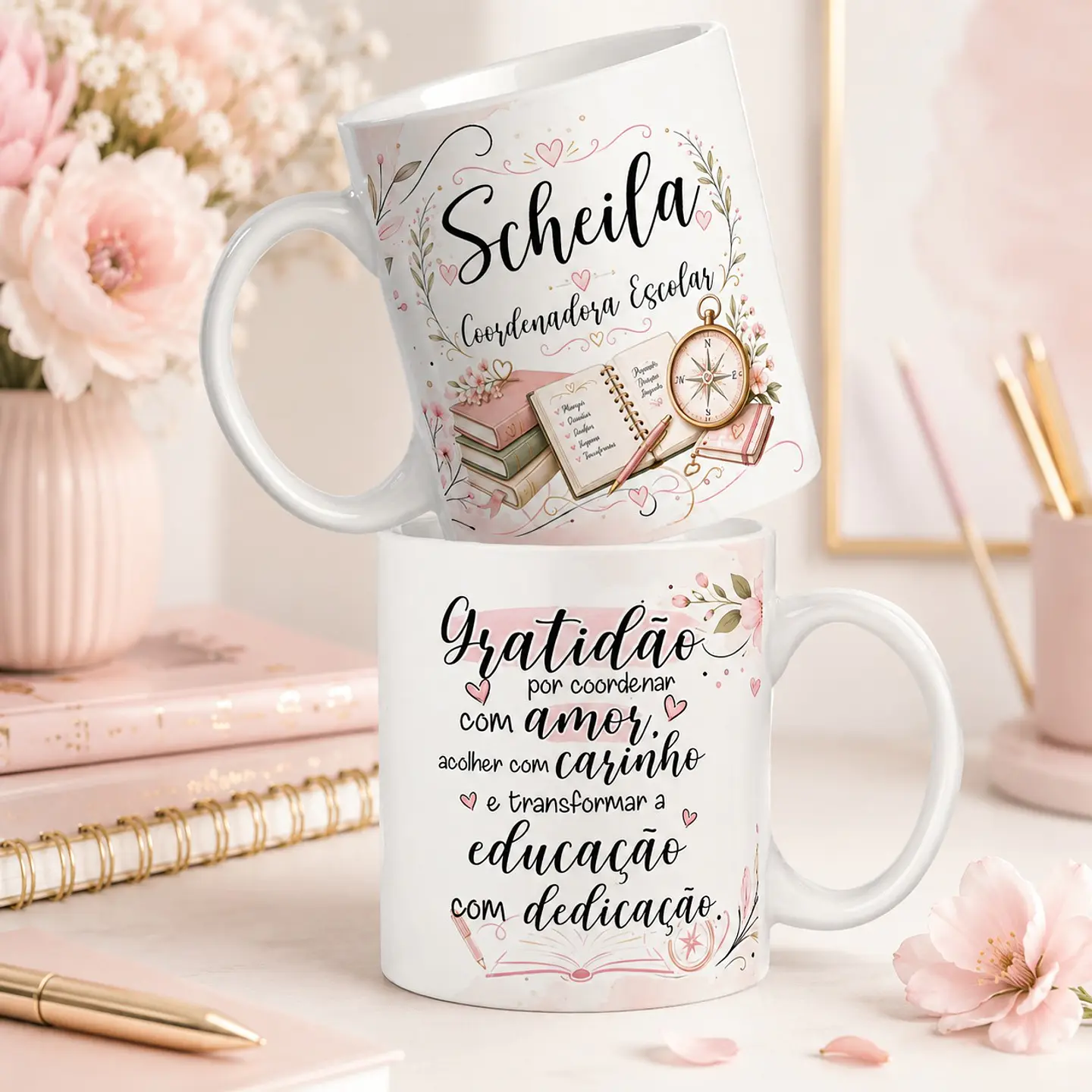 2 Artes para Caneca Coordenador Arquivo Editável  3