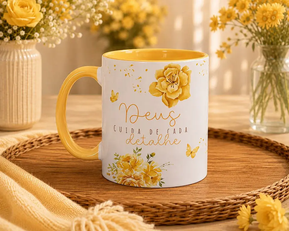 6 Artes para Caneca Florescendo Na Fé Arquivo em Canva   1