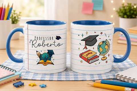 9 Artes para Caneca Dia Dos Professores Arquivo em Canva 