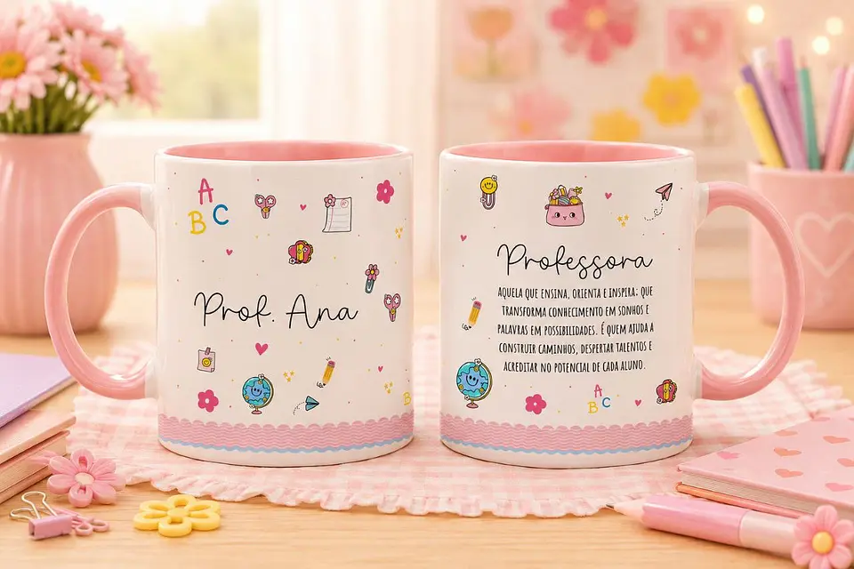 9 Artes para Caneca Dia Dos Professores Arquivo em Canva  2