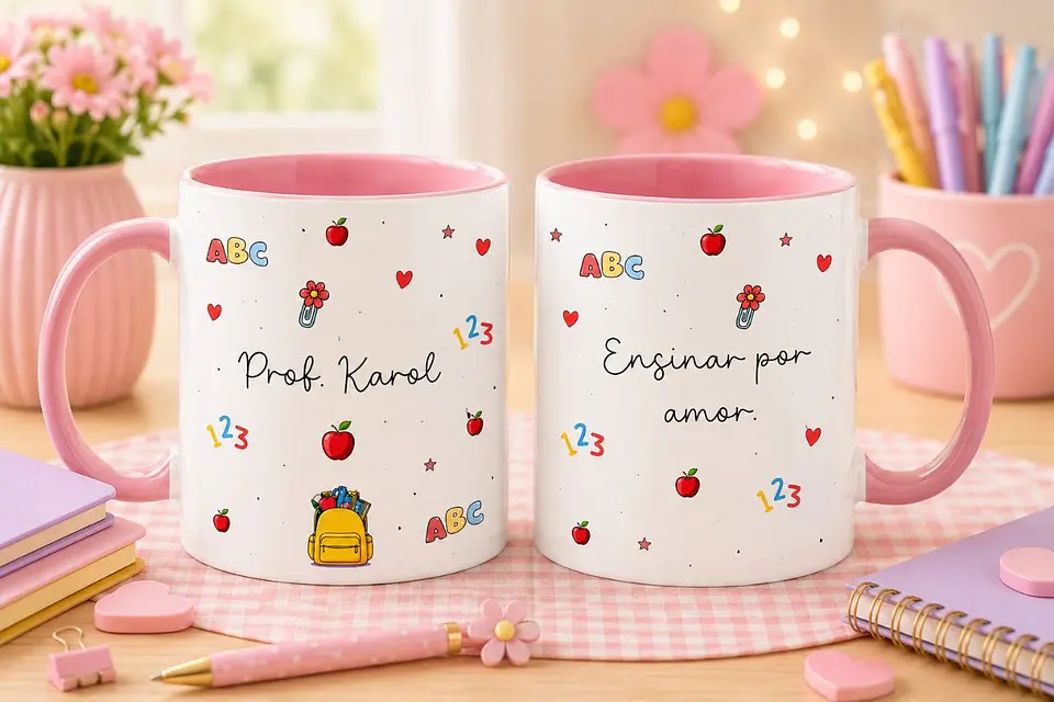 9 Artes para Caneca Dia Dos Professores Arquivo em Canva  6