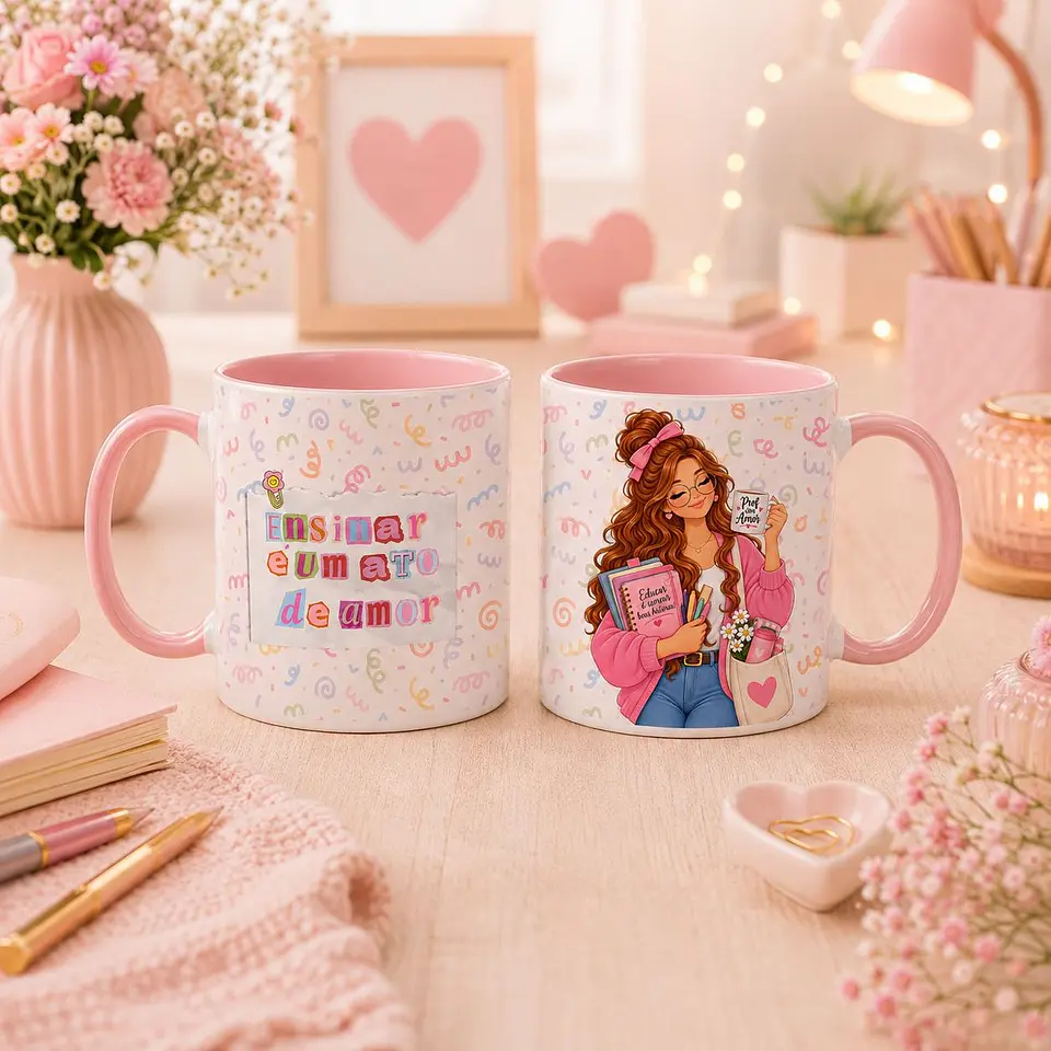 16 Artes para Caneca Dia Dos Professores Arquivo em Canva 6