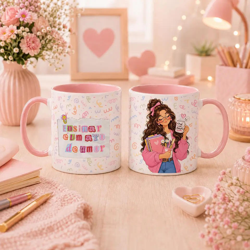 16 Artes para Caneca Dia Dos Professores Arquivo em Canva 8
